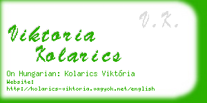 viktoria kolarics business card